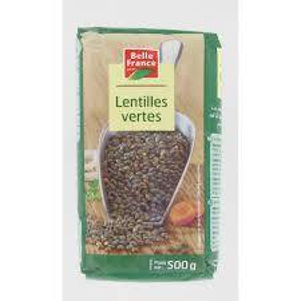 Lentilles Vertes Sachet Cello 500G Belle France