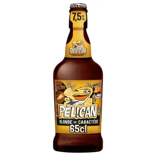 Bière Blonde de Caractère Non-Filtrée 7,5% PELICAN 660ML
