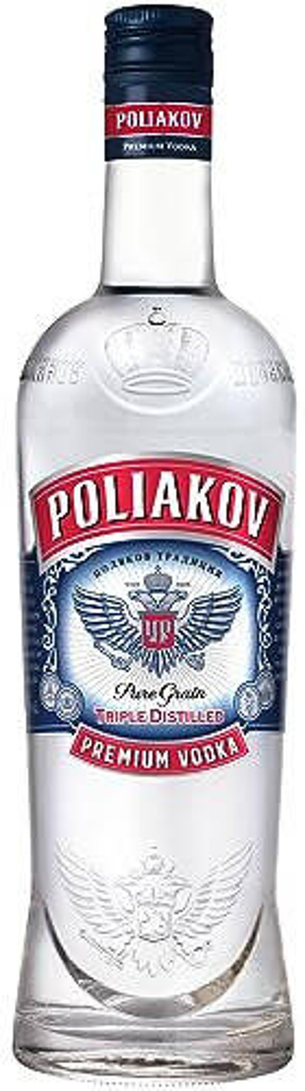 VODKA pure grain triple distilled POLIAKOV 1L