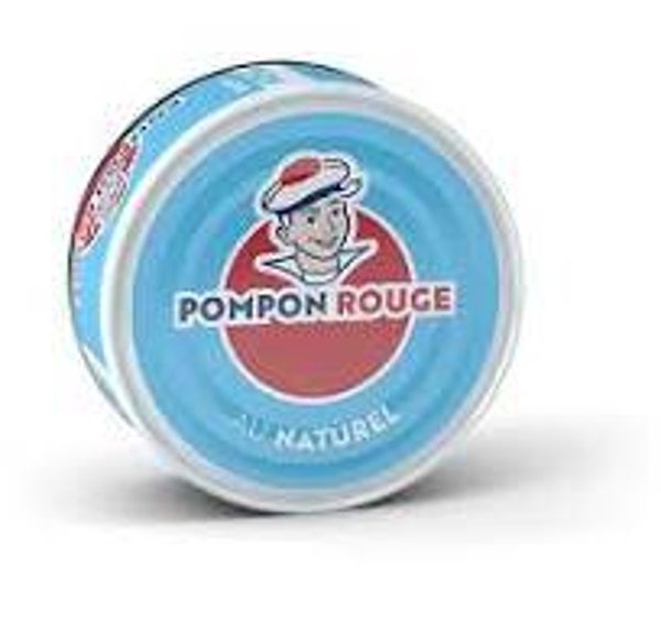 THON EN MORCEAUX AU NATUREL pompon rouge 160GRS