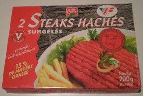 SURGELE STEACK HACHE 2X100GR 15% MG B.FR