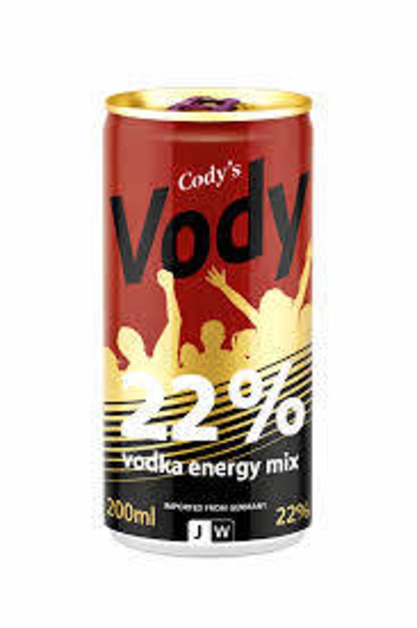 VODY VODKA ÉNERGIE 22% 200ML