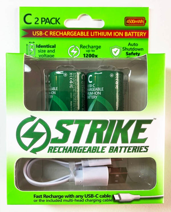 Strike™ C size Battery 2 Pack