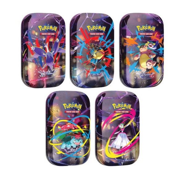 Mega Evolution Mini tin display