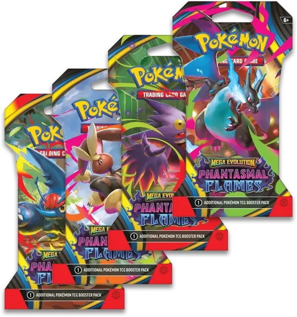 POKÉMON MEGA EVOLUTION PHANTASMAL FLAMES - sleeved booster