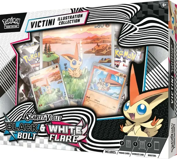 Pokémon TCG - Black Bolt & White Flare Illustration Collection - Victini