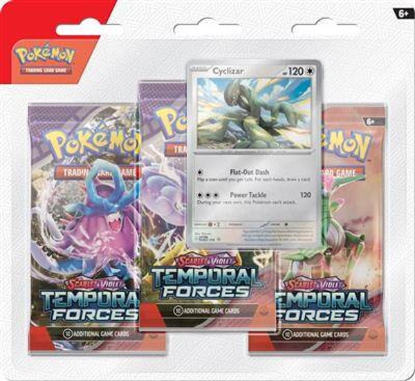 Pokémon TCG: SV05 Temporal Forces 3-pack blister