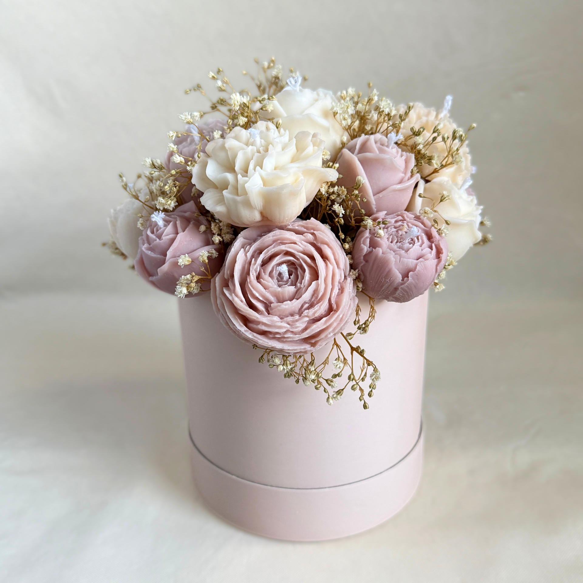 Bloem kaarsen box - Kaarsen flowerbox