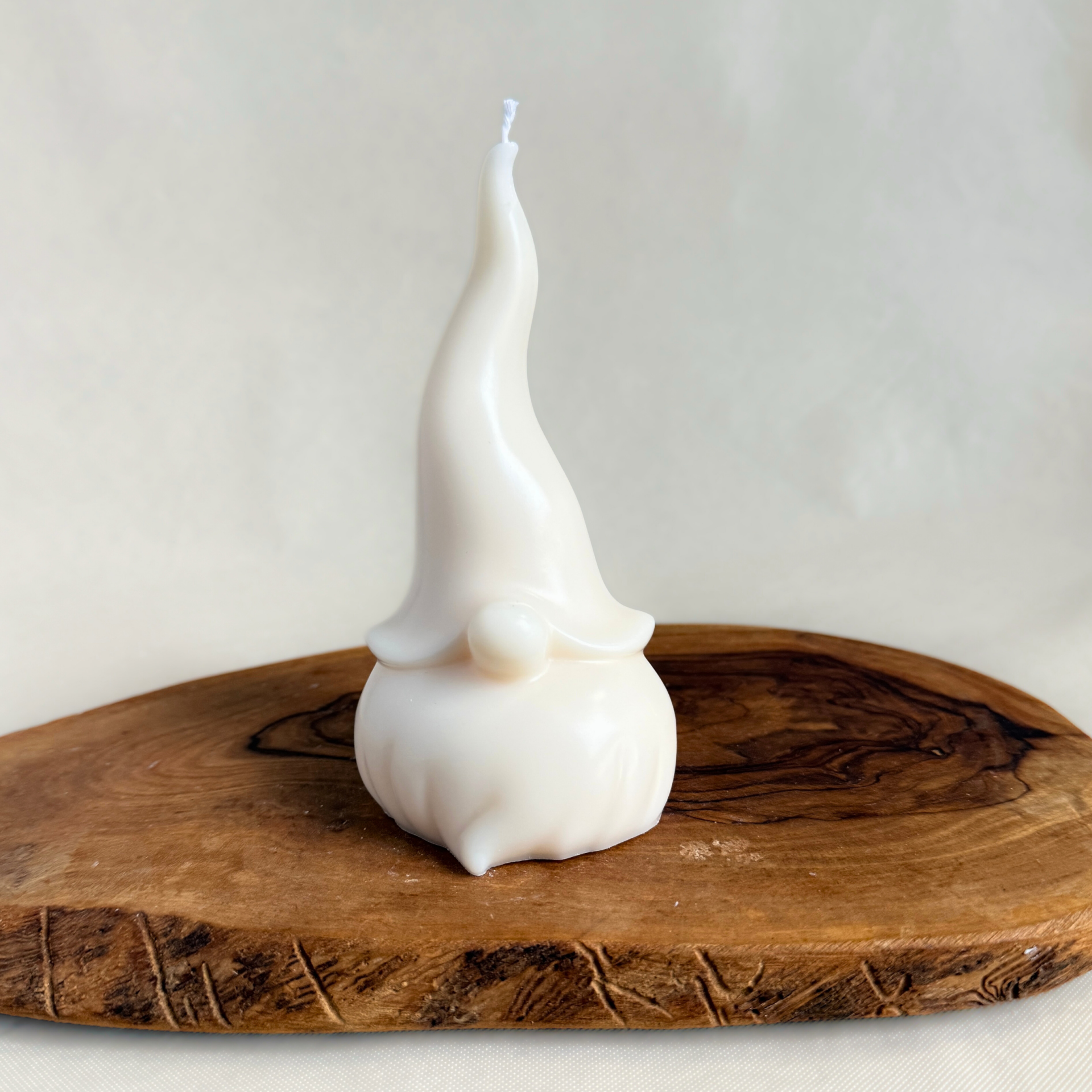 Gnoom, winterdecoratie, kerstkaars