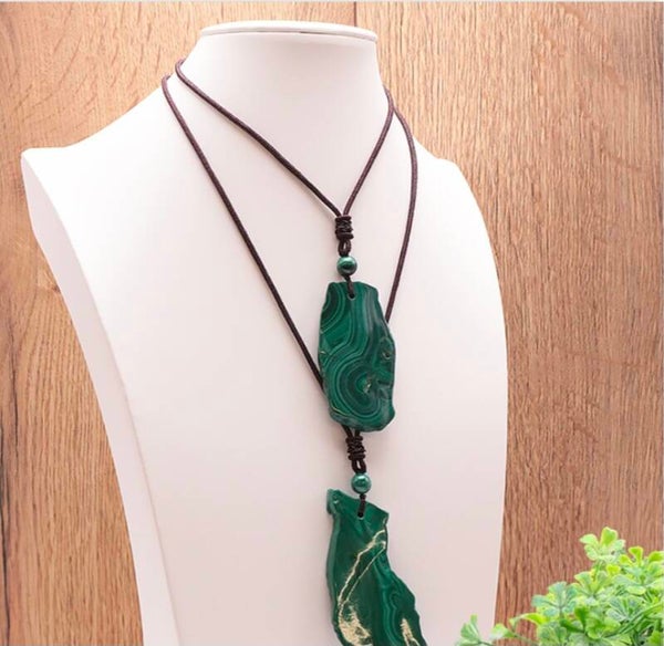 pendentif malachite