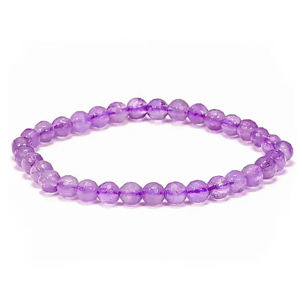 bracelet améthyste facettée