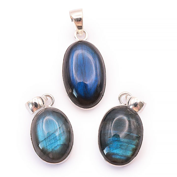 Pendentif labradorite sur argent 925