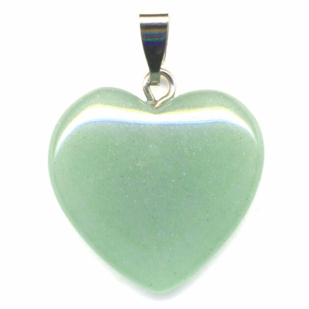 aventurine verte coeur pendentif