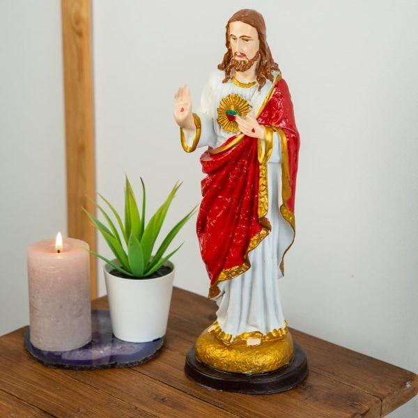 Figurine Sacré coeur Jésus-Christ