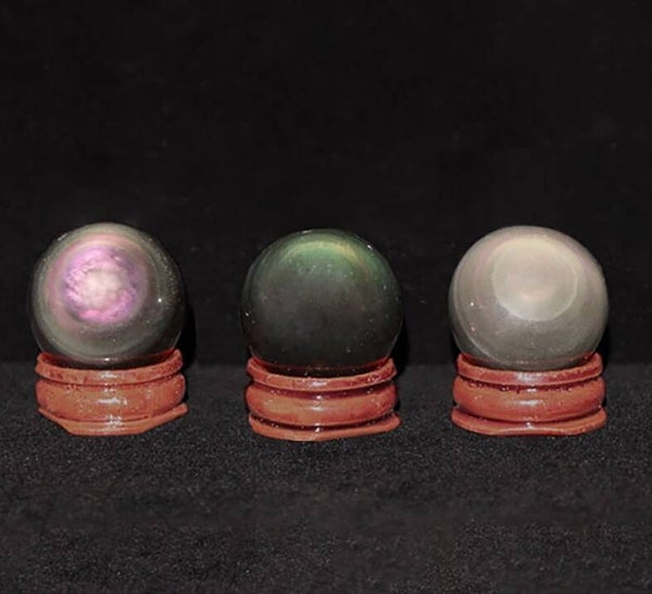 Sphère obsidienne oeil céleste