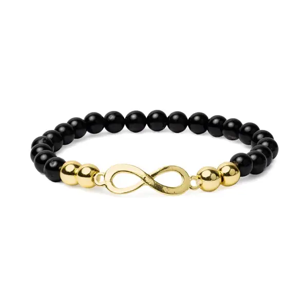 bracelet tourmaline et signe infini