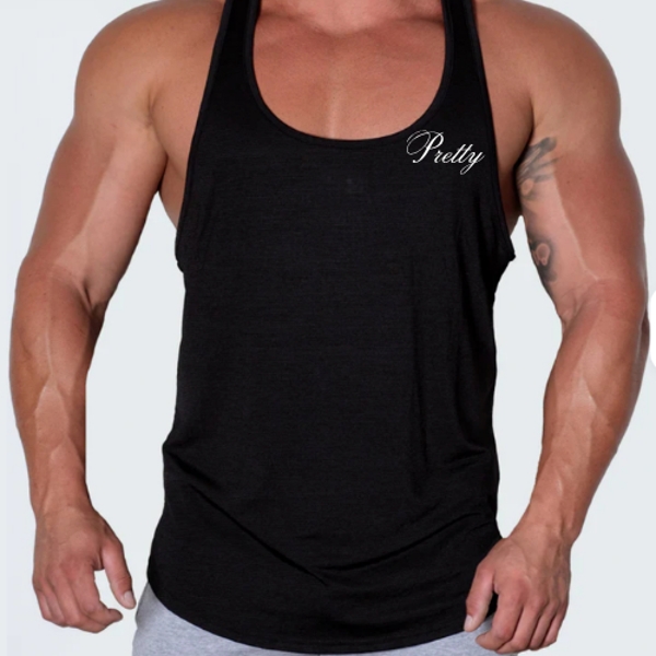 Men Stringer tank Top Wholesale Polyester Made Sleeveless Slim Fit Men's Stringer