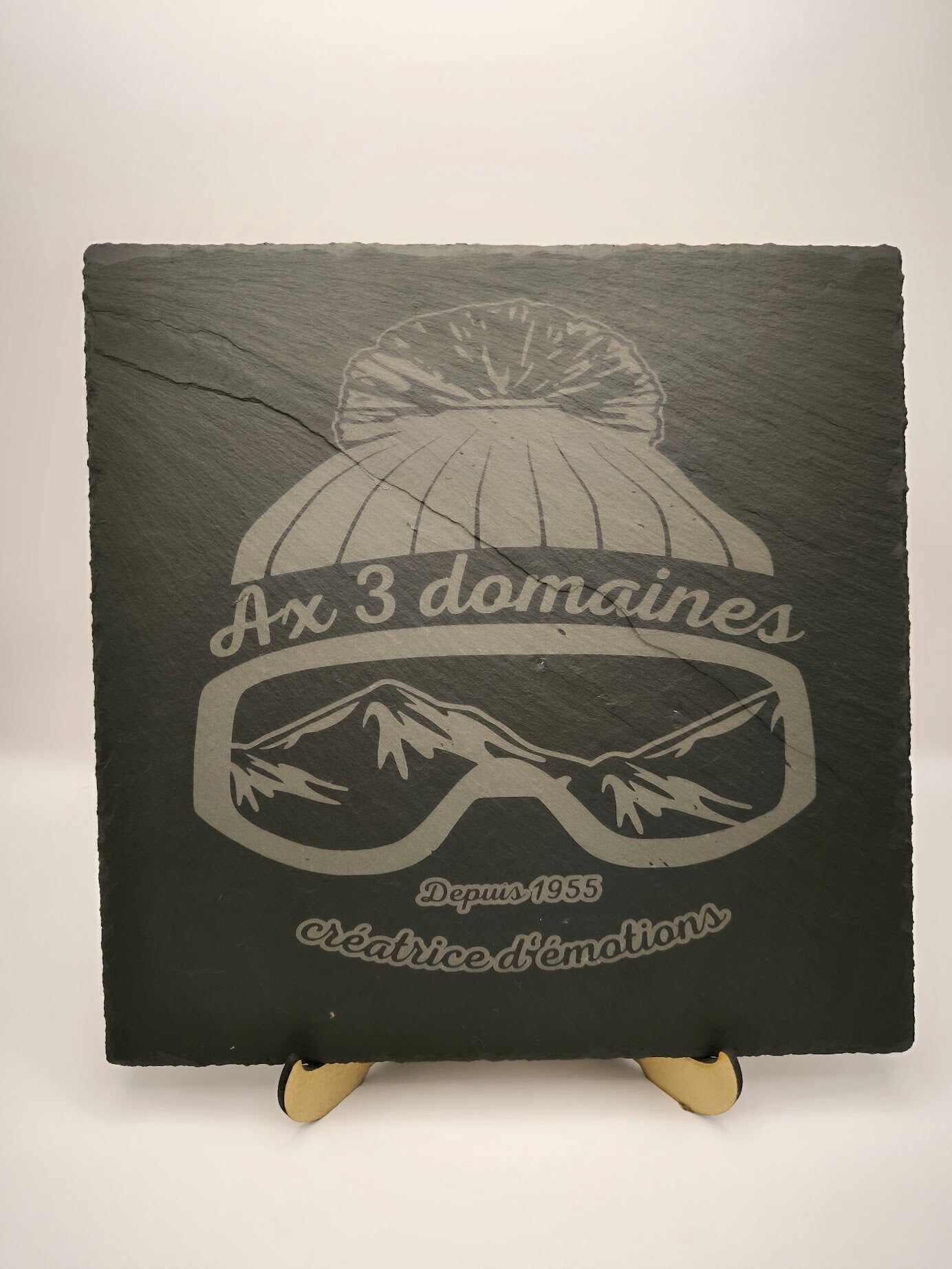Plaque en Ardoise Naturelle Gravée –  A PERSONNALISER  (25 x 25 cm)