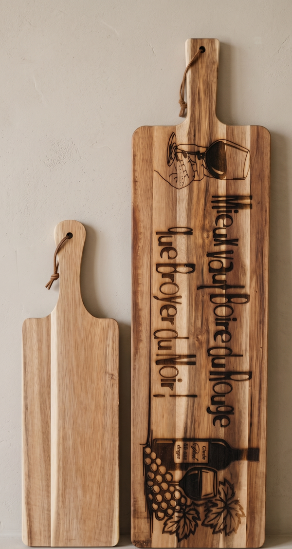 PERSONNALISER VOTRE PLANCHE À DÉCOUPER !