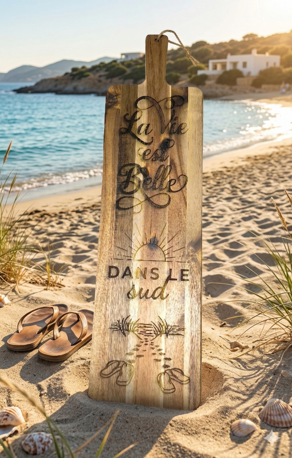 Planche à découpe édition SUD "La vie est belle dans le Sud"