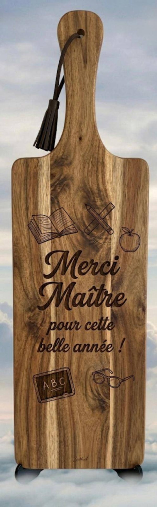 Planche Apéro Personnalisée – Cadeau Fin d'Année (Maître, Maîtresse, Nounou, Coach...)