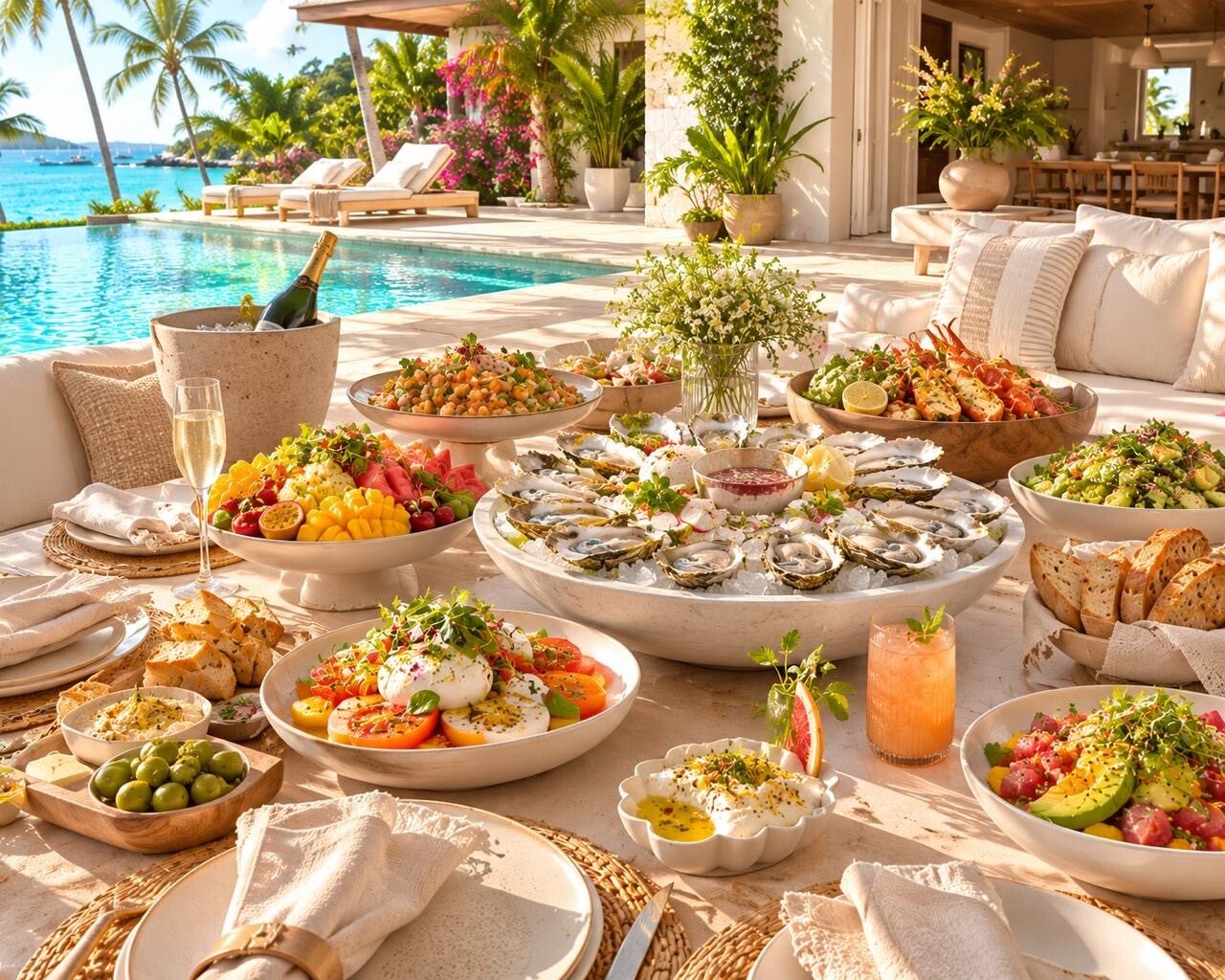 Private chef brunch villa yatch
