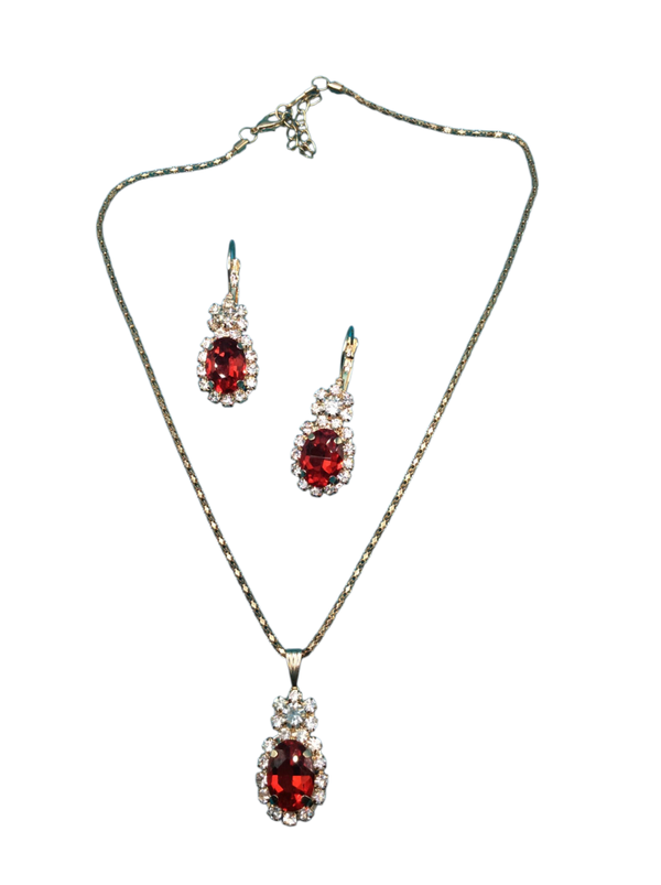Necklace and earring set. S1