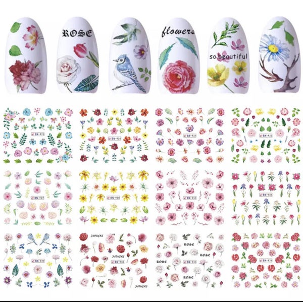 Water decals Floral1