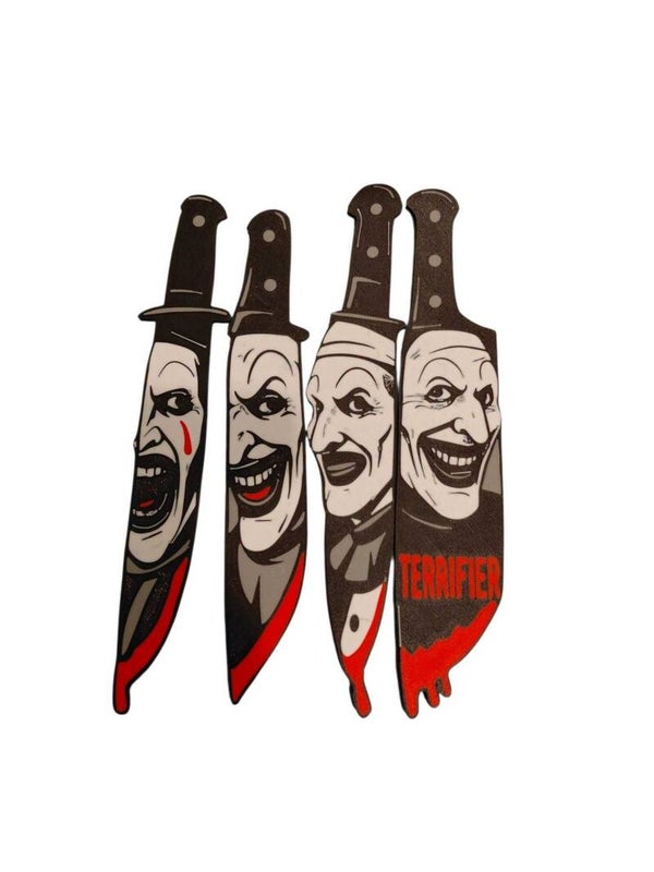 Horror Knife Wall Art set