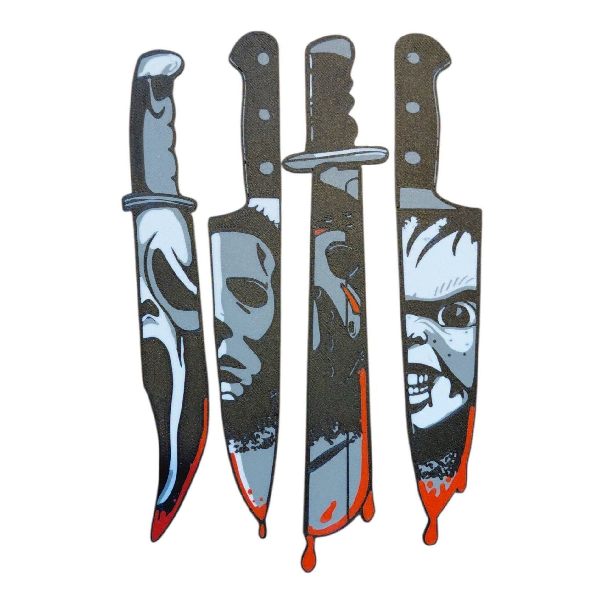 Horror Movie Machete Display Collection  set