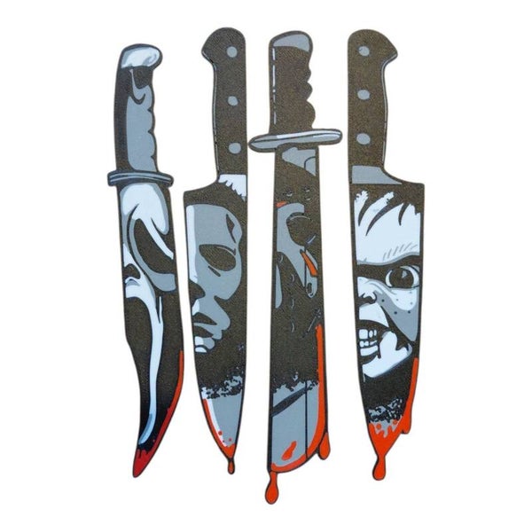 Horror Movie Machete Display Collection  set