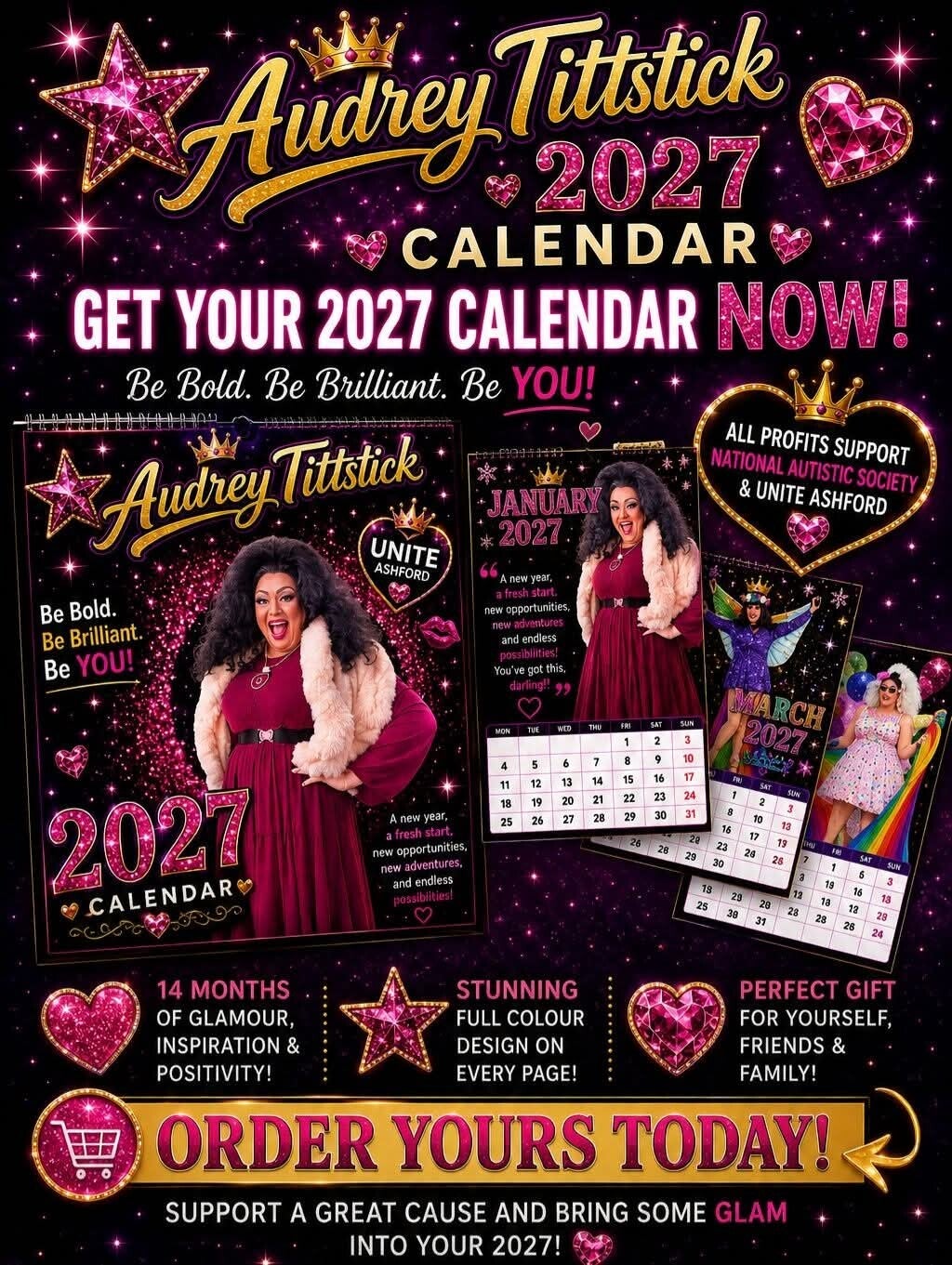 Audrey Titstick 2027 Calender