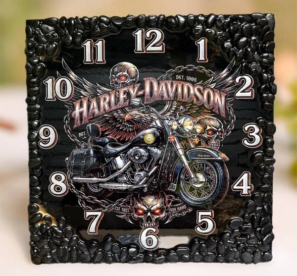 Harley Davidson Clock