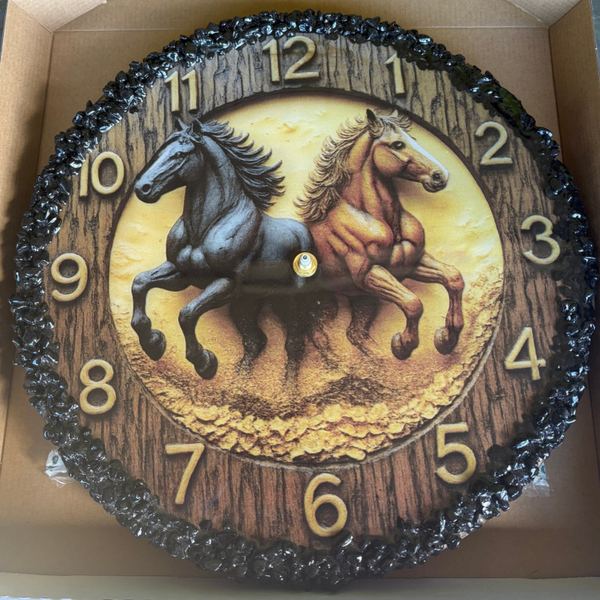 Beautiful Horse Clock