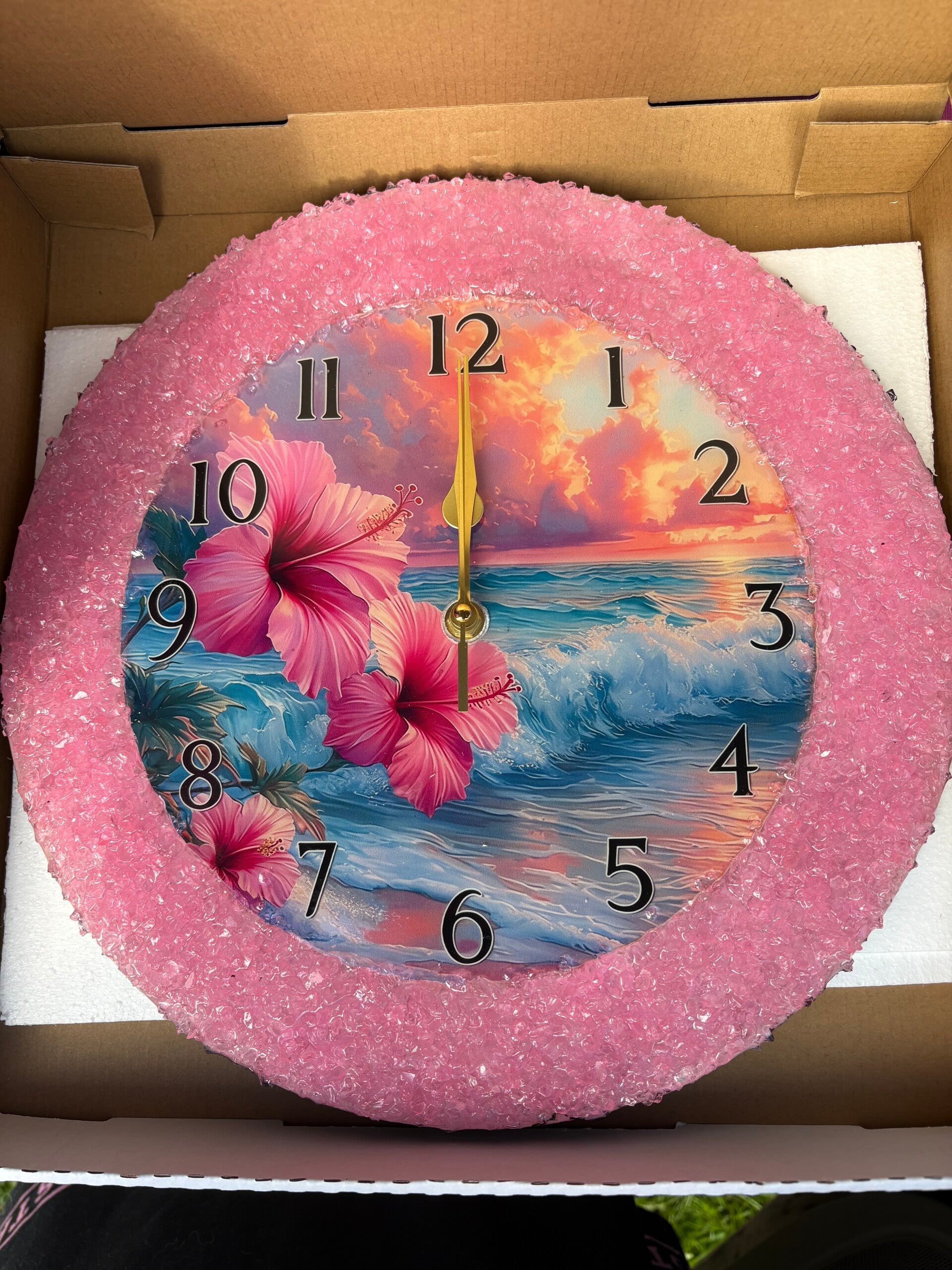 Beautiful beach theme clock