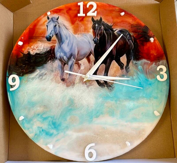 Beautiful Horse clock