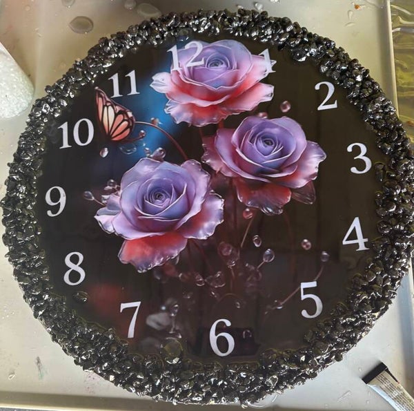 Beautiful flower Clock