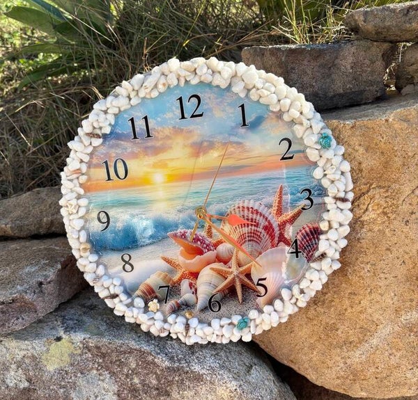 Beautiful Beach Theme Clock
