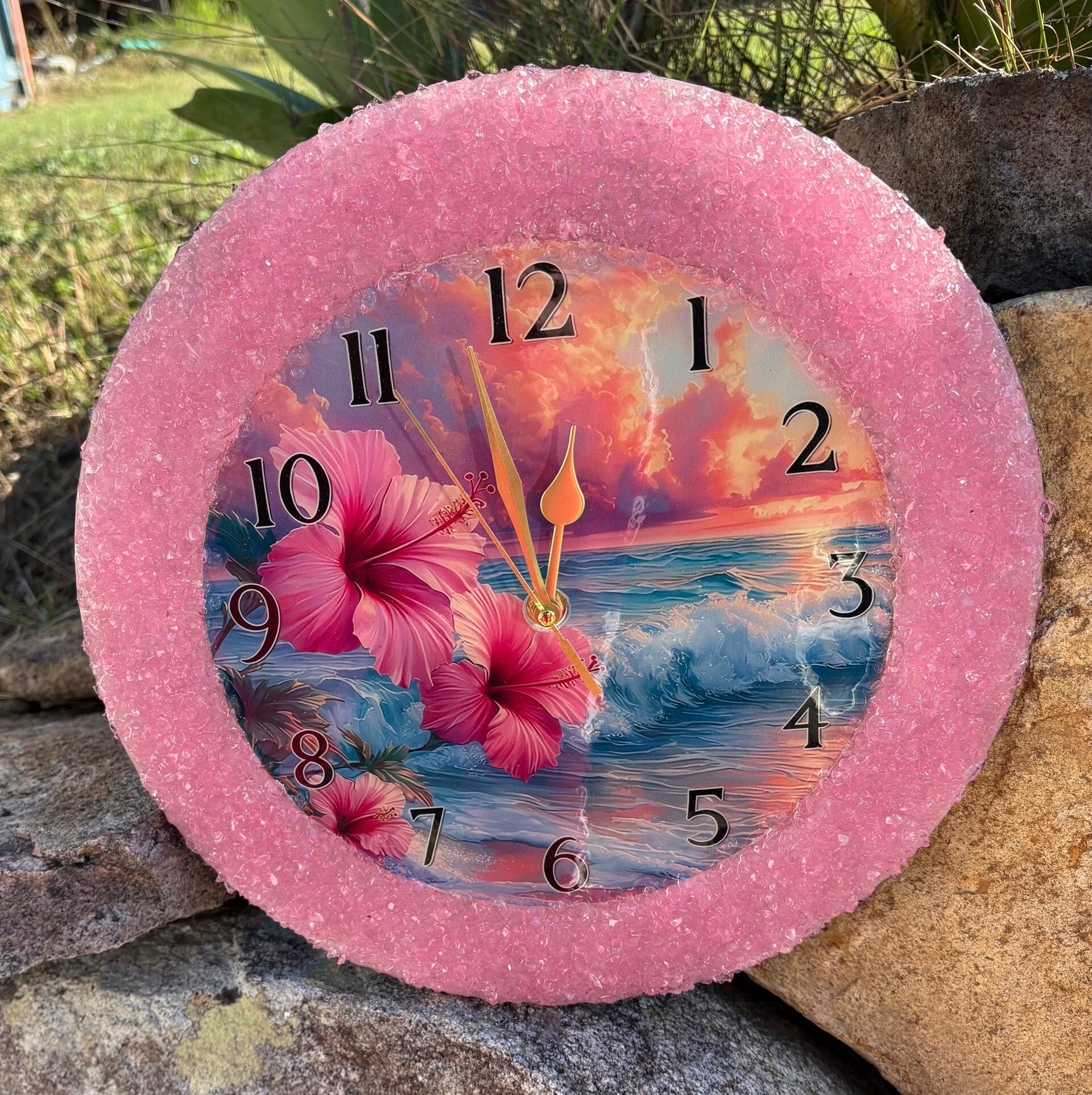 Beautiful beach theme clock