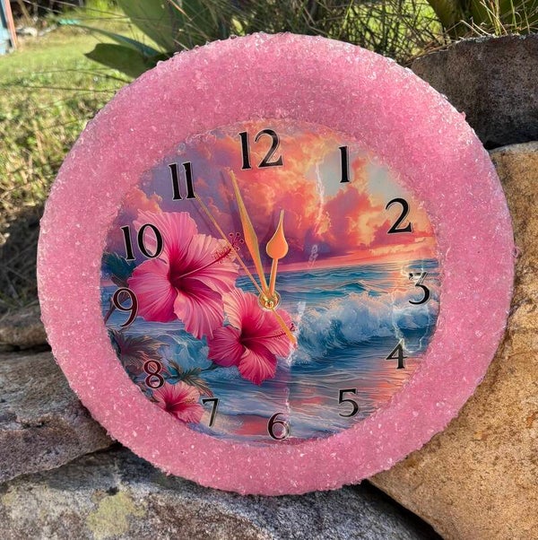 Beautiful beach theme clock