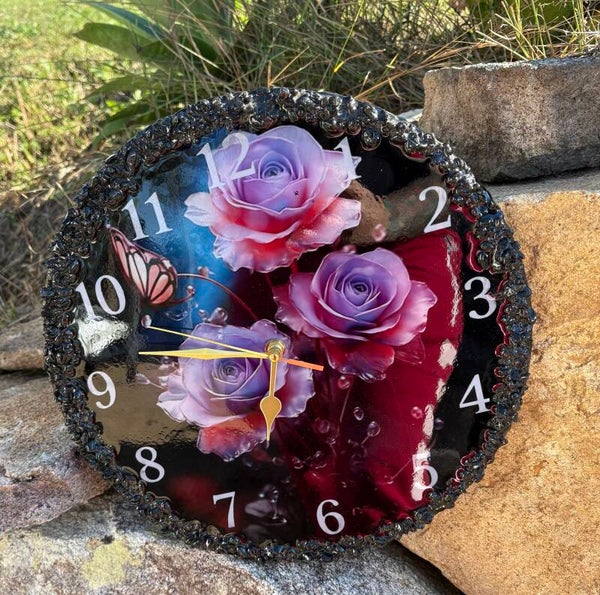 Beautiful flower Clock