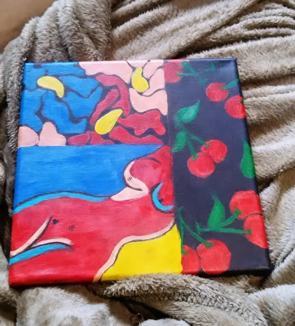 Corps en fragments 20x20cm