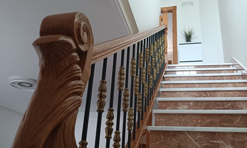 Pintura y lacado barandilla antes