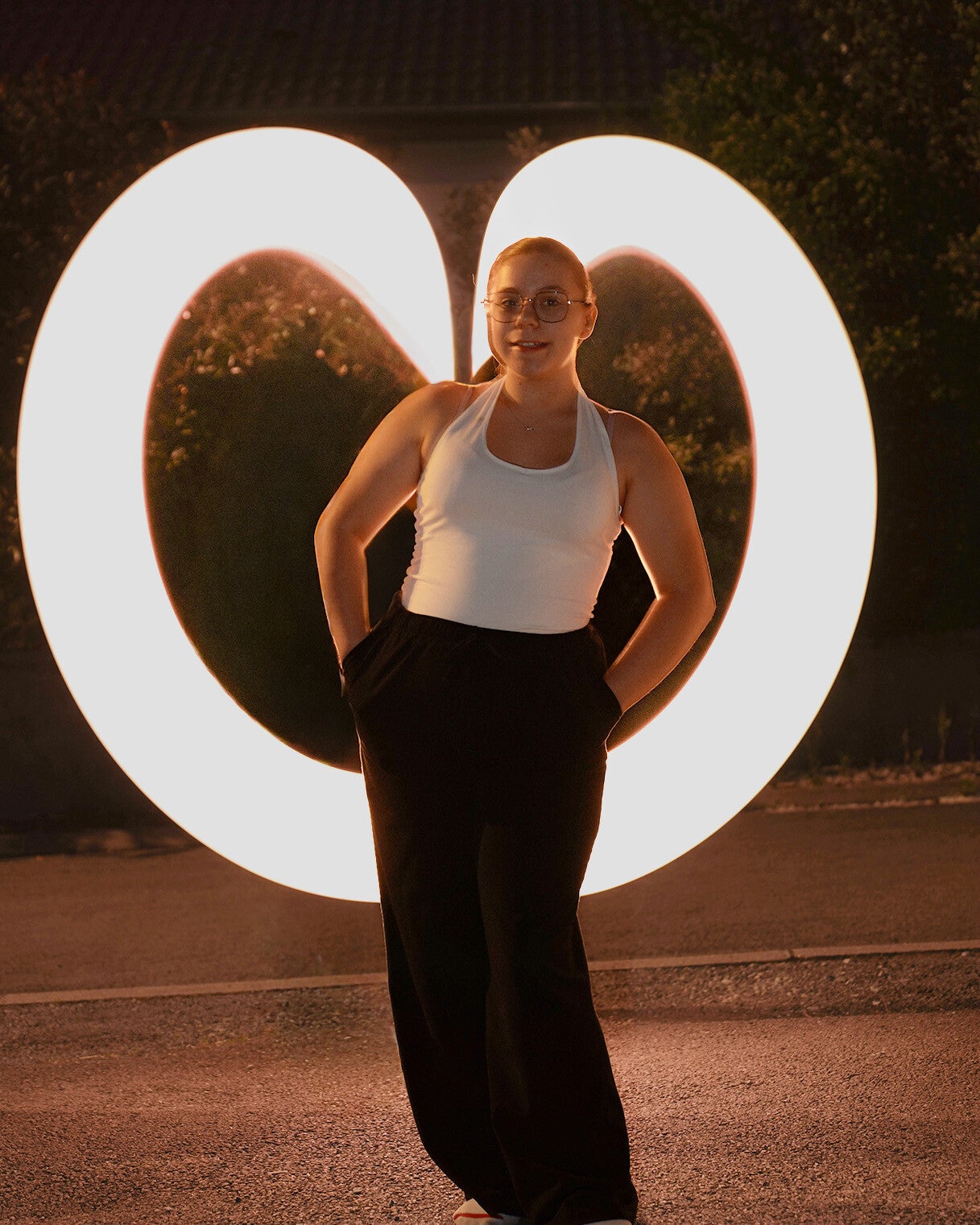 Premier essai portrait Light Painting