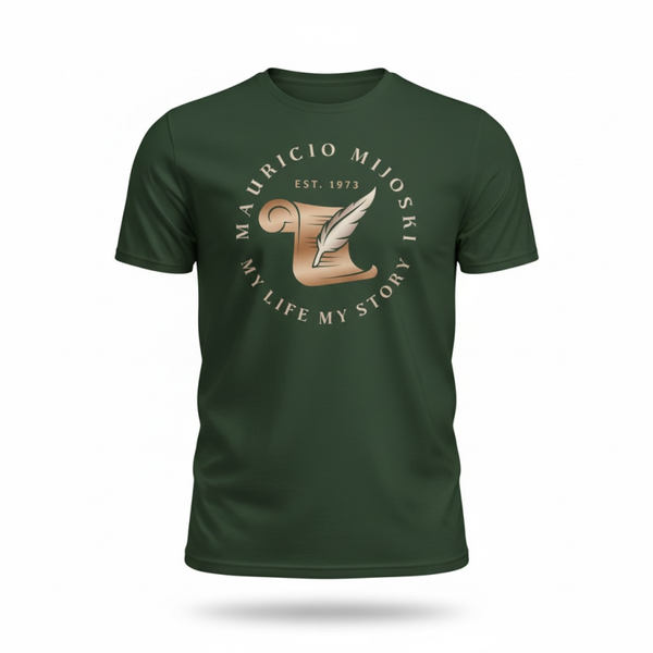 Branded men's casual t-shirt - Short Sleeved