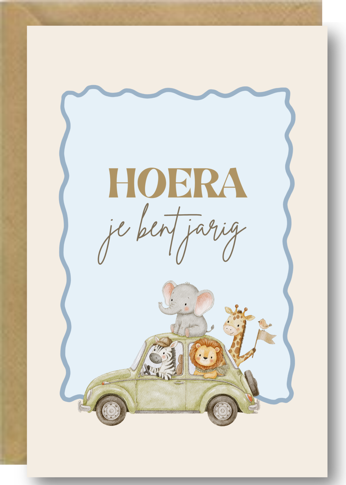 Kinderkaart - dierenwagen
