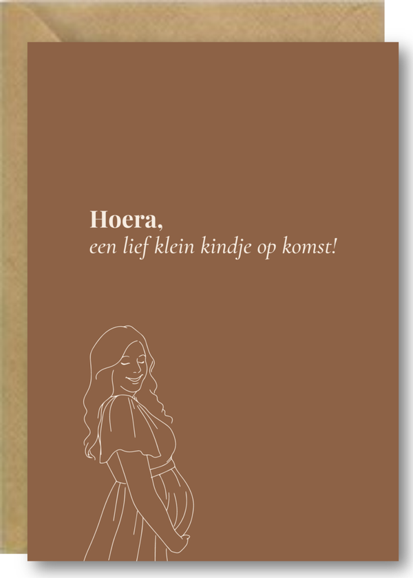 Hoera, een lief klein kindje op komst!