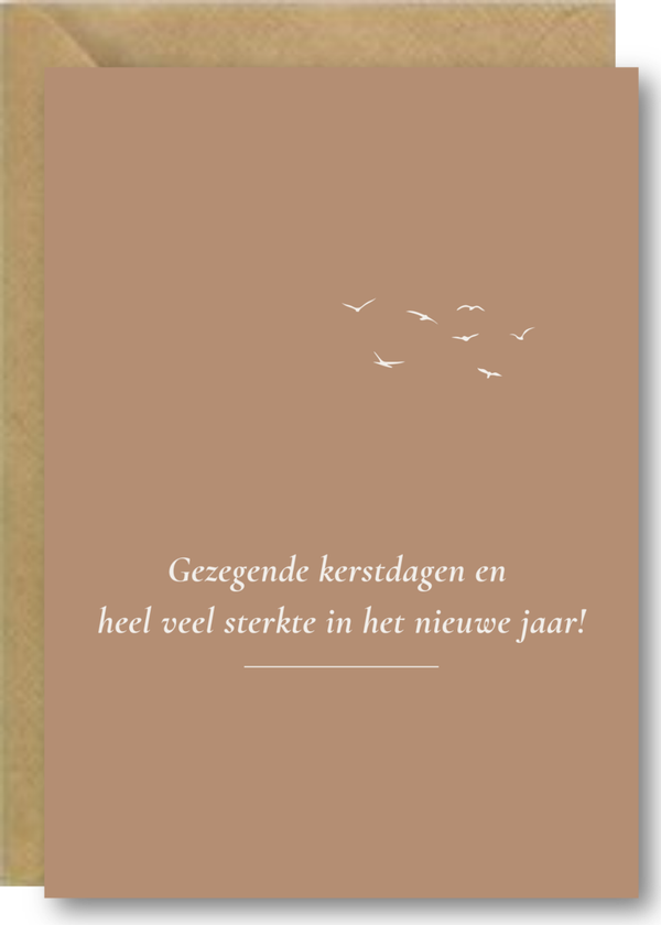 Kerstkaart 4 - vogels