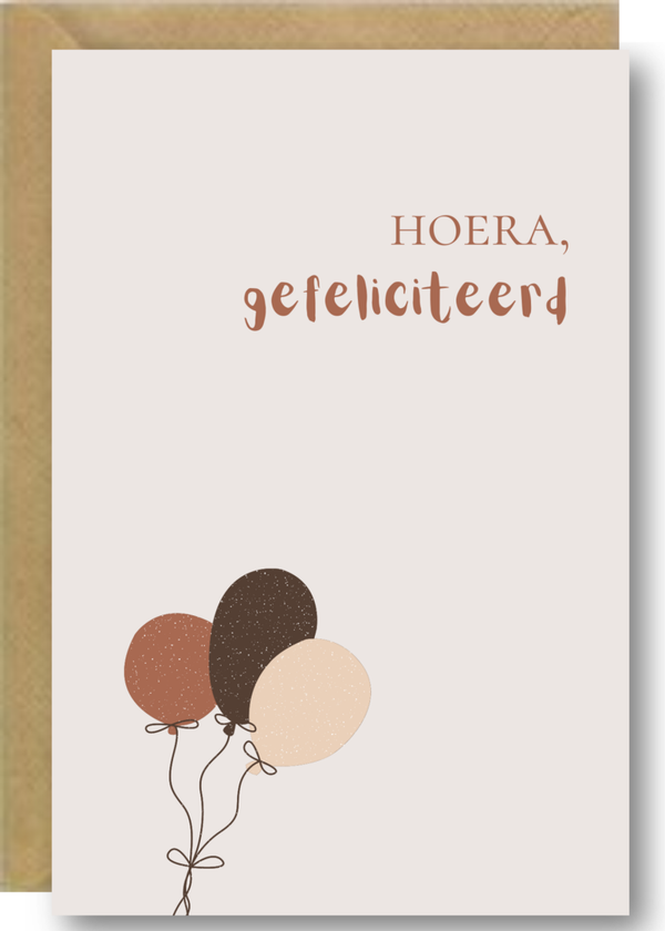 Hoera, gefeliciteerd - ballonnen