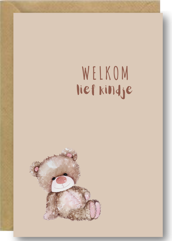 Welkom lief kindje - beertje